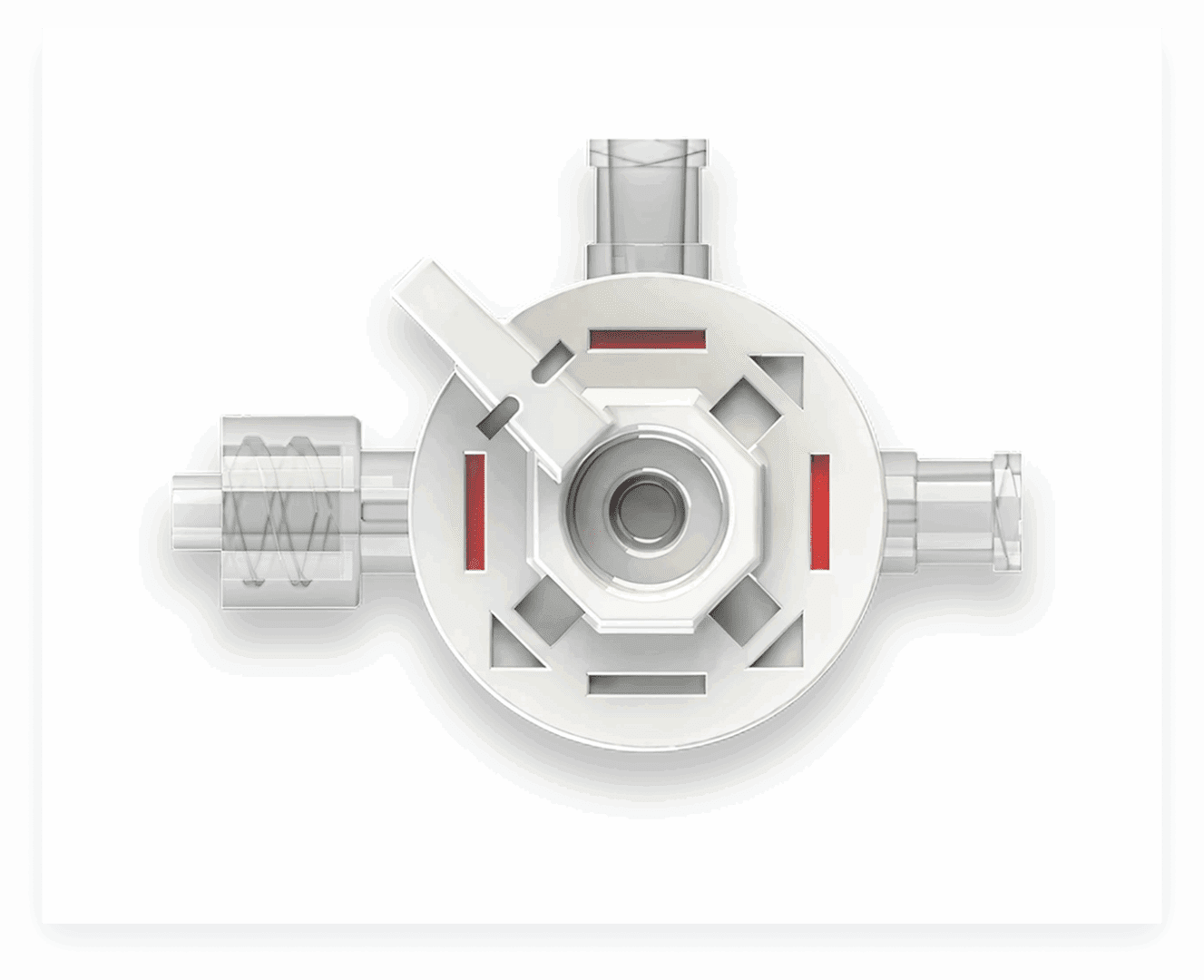 Mechanical valve with multiple connections